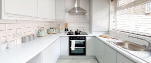 A well equipped kitchen in a HMO property for young professionals in Liverpool
